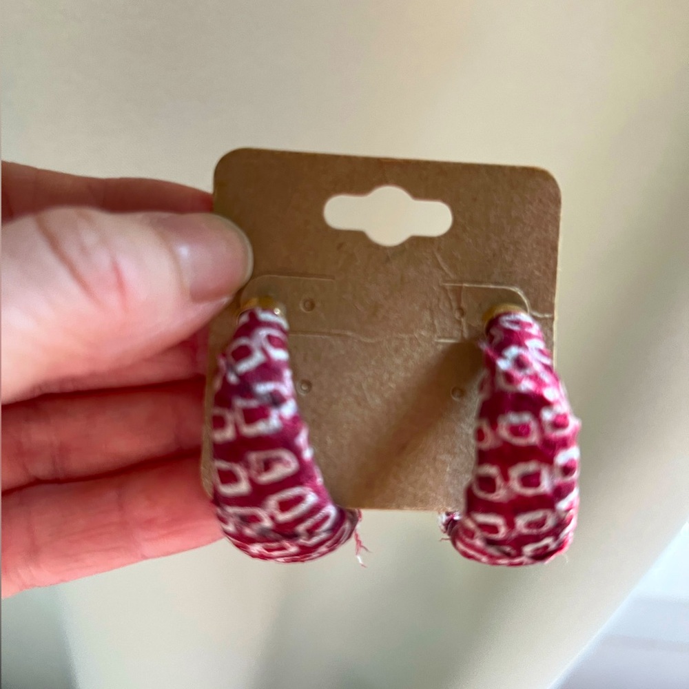 Anthropologie hoop earrings